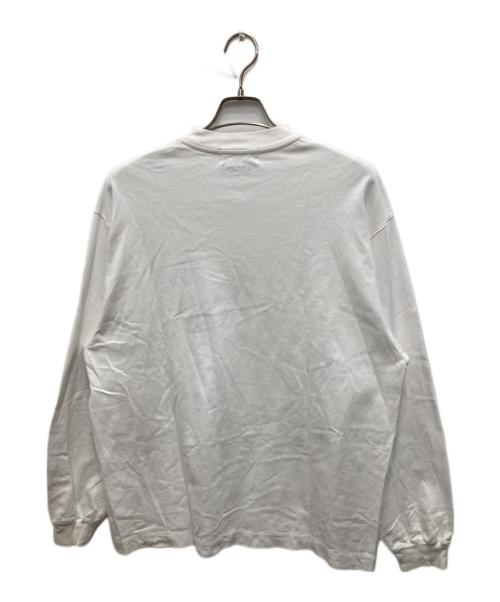 everyone（エブリワン）everyone (エブリワン) LOGO LONGSLEEVE T-SHIRT ホワイト サイズ:Lの古着・服飾アイテム
