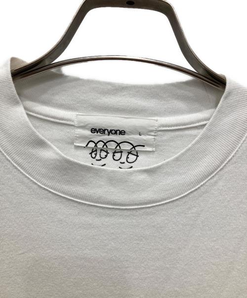 everyone（エブリワン）everyone (エブリワン) LOGO LONGSLEEVE T-SHIRT ホワイト サイズ:Lの古着・服飾アイテム