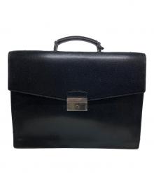 PRADA（プラダ）の古着「レザービジネスバッグ」｜ブラック