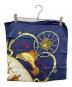 中古・古着 HERMES (エルメス) スカーフ ネイビー：12000円