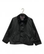 Barbourバブアー）の古着「TRANSPORT ワックス ショート ジャケット」｜ブラック