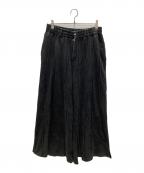 seytoセイト）の古着「Pintuck buggy flare sweatpants」｜ブラック