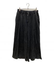 seyto（セイト）の古着「Pintuck buggy flare sweatpants」｜ブラック