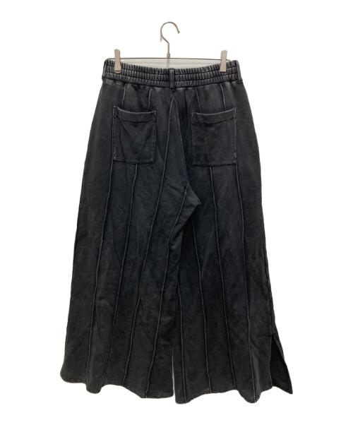 seyto（セイト）seyto (セイト) Pintuck buggy flare sweatpants ブラック サイズ:3の古着・服飾アイテム