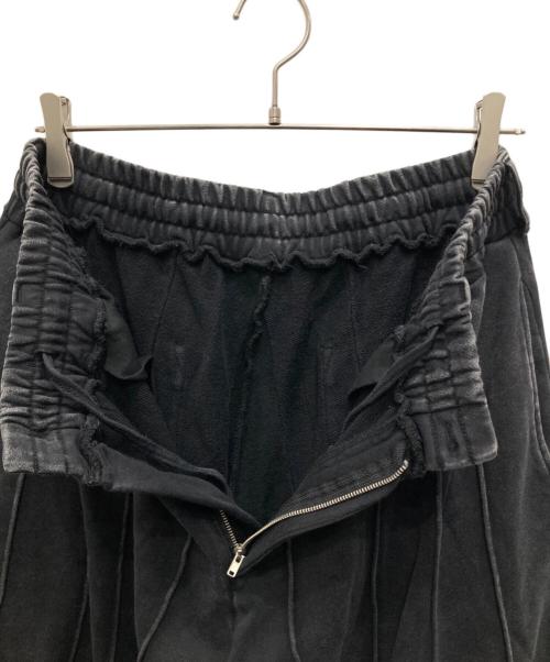 seyto（セイト）seyto (セイト) Pintuck buggy flare sweatpants ブラック サイズ:3の古着・服飾アイテム