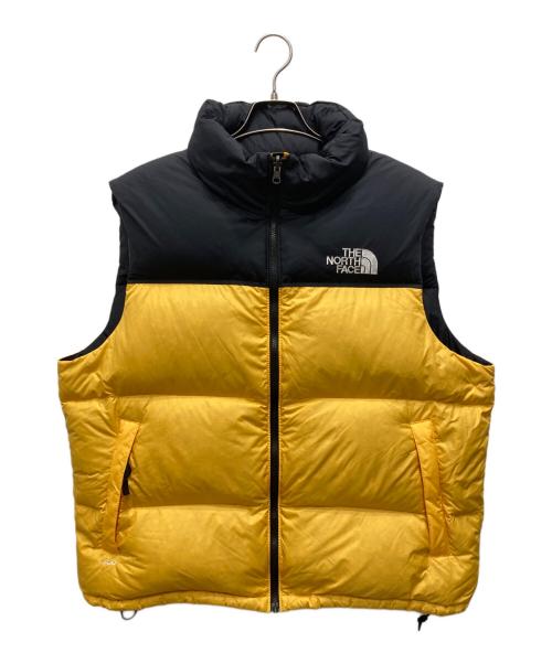 THE NORTH FACE（ザ ノース フェイス）THE NORTH FACE (ザ ノース フェイス) レトロヌプシダウンベスト イエロー×ブラック サイズ:XLの古着・服飾アイテム