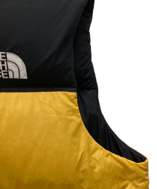 THE NORTH FACE（ザ ノース フェイス）THE NORTH FACE (ザ ノース フェイス) レトロヌプシダウンベスト イエロー×ブラック サイズ:XLの古着・服飾アイテム