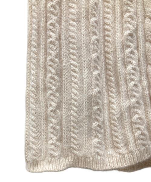 HER LIP TO（ハーリップトゥ）Her lip to (ハーリップトゥ) Bambina Cable Knit Dress Her lip to/バンビーナ ケーブル ニット ドレス ベージュ サイズ:Mの古着・服飾アイテム