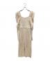 Her lip to（ハーリップトゥ）の古着「Bambina Cable Knit Dress Her lip to/バンビーナ ケーブル ニット ドレス」｜ベージュ