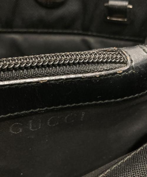 GUCCI（グッチ）GUCCI (グッチ) バンブーナイロンハンドバッグ ブラックの古着・服飾アイテム
