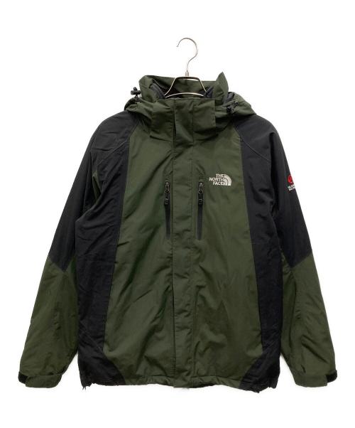 THE NORTH FACE（ザ ノース フェイス）THE NORTH FACE (ザ ノース フェイス) SUMMIT SERIES RAINTEX GORE-TEX JACKET グリーン×ブラック サイズ:Mの古着・服飾アイテム