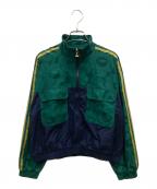 adidas×marimekkoアディダス×マリメッコ）の古着「トラックジャケット」｜グリーン×ネイビー