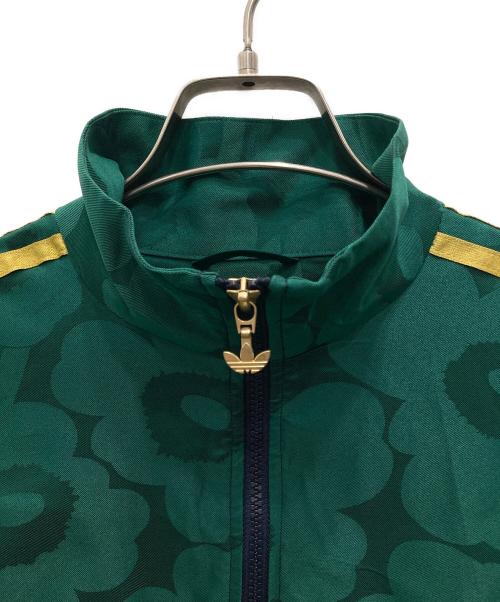 adidas（アディダス）adidas (アディダス) marimekko (マリメッコ) トラックジャケット グリーン×ネイビー サイズ:XXSの古着・服飾アイテム