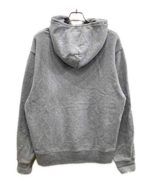 stussy（ステューシー）stussy (ステューシー) STOCK LOGO HOOD/ストックロゴ フーディ グレー サイズ:Lの古着・服飾アイテム