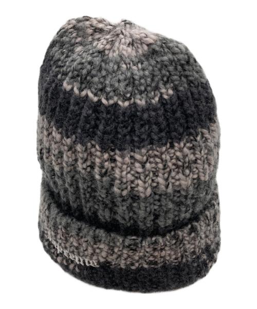 SUPREME（シュプリーム）Supreme (シュプリーム) Space Dye Stripe Beanie/スペース ダイ ストライプ ビーニー グレーの古着・服飾アイテム