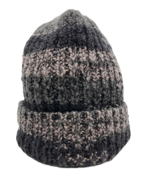 SUPREME（シュプリーム）Supreme (シュプリーム) Space Dye Stripe Beanie/スペース ダイ ストライプ ビーニー グレーの古着・服飾アイテム