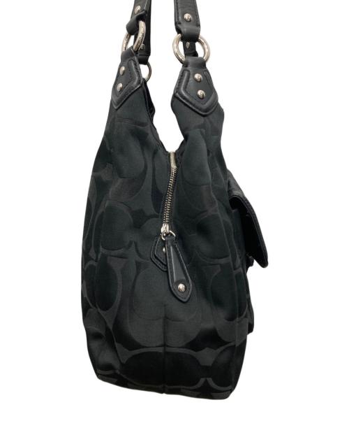 COACH（コーチ）COACH (コーチ) キャンベル シグネチャー ホーボー ブラックの古着・服飾アイテム