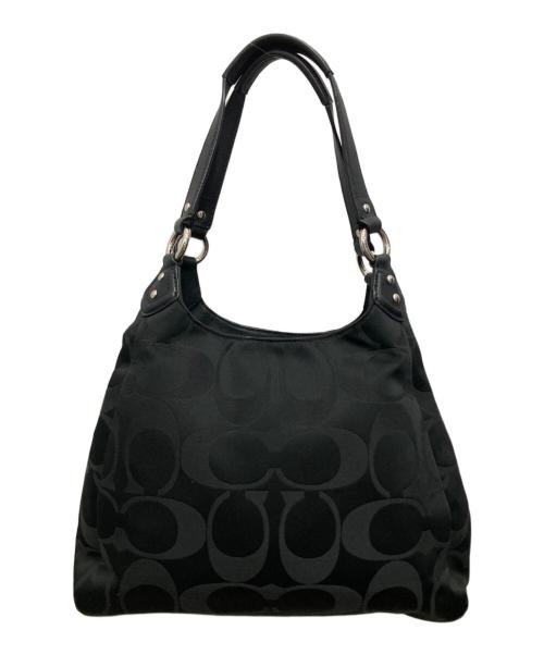 COACH（コーチ）COACH (コーチ) キャンベル シグネチャー ホーボー ブラックの古着・服飾アイテム