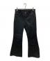 BEAMS（ビームス）の古着「FUTURE ARCHIVE / FLARE DENIM 2」｜ブラック