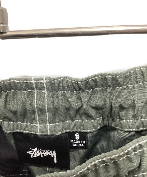 stussy（ステューシー）stussy (ステューシー) NYLON FOLSOM BEACH PANT グリーン サイズ:Sの古着・服飾アイテム