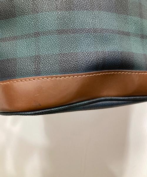 POLO RALPH LAUREN（ポロ・ラルフローレン）POLO RALPH LAUREN (ポロ・ラルフローレン) バケツ型トートバッグ グリーンの古着・服飾アイテム