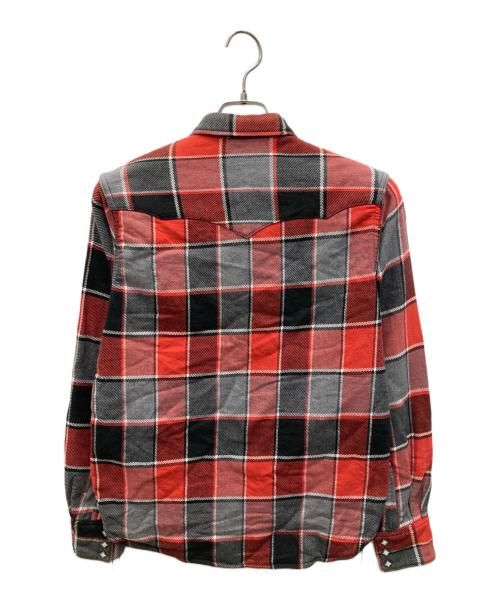 Joe McCOY（ジョーマッコイ）Joe McCOY (ジョーマッコイ) チェックウエスタンネルシャツ レッド サイズ:16の古着・服飾アイテム