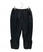 COMME des GARCONSコムデギャルソン）の古着「ポリエステルウールツイル変形ギャザーサルエルパンツ」｜ブラック