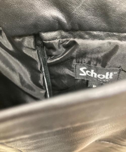 Schott（ショット）Schott (ショット) レザースカート ブラック サイズ:Fの古着・服飾アイテム