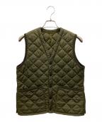 Barbourバブアー）の古着「キルティングベスト」｜オリーブ