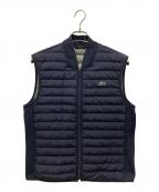 LACOSTEラコステ）の古着「リブニットカラーダウンベスト」｜ネイビー