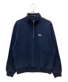 stussy（ステューシー）の古着「Stock Fleece Mock/ストック フリース モック」｜ネイビー