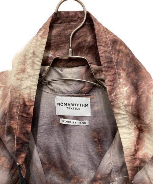 NOMARHYTHM TEXTILE（ノーマリズムテキスタイル）NOMARHYTHM TEXTILE (ノーマリズムテキスタイル) Tie Dye Nylon Zip Parka/タイダイ ナイロン ジップ パーカー ブラウン サイズ:3の古着・服飾アイテム