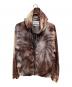 NOMARHYTHM TEXTILE（ノーマリズムテキスタイル）の古着「Tie Dye Nylon Zip Parka/タイダイ ナイロン ジップ パーカー」｜ブラウン