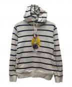 POLO RALPH LAURENポロ・ラルフローレン）の古着「ポロベアボーダーパーカー」｜ホワイト
