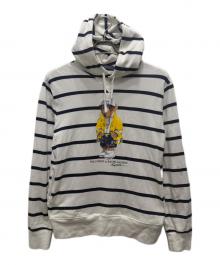 POLO RALPH LAUREN（ポロ・ラルフローレン）の古着「ポロベアボーダーパーカー」｜ホワイト