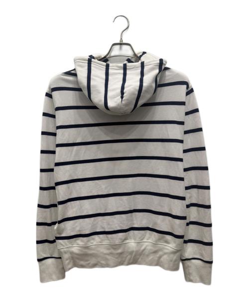 POLO RALPH LAUREN（ポロ・ラルフローレン）POLO RALPH LAUREN (ポロ・ラルフローレン) ポロベアボーダーパーカー ホワイト サイズ:Sの古着・服飾アイテム