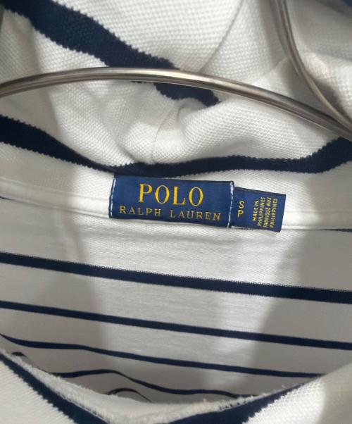 POLO RALPH LAUREN（ポロ・ラルフローレン）POLO RALPH LAUREN (ポロ・ラルフローレン) ポロベアボーダーパーカー ホワイト サイズ:Sの古着・服飾アイテム