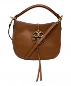 TORY BURCHトリーバーチ）の古着「MILLER METAL LOGO HOBO/ミラー メタル ロゴ ホーボー」｜ブラウン