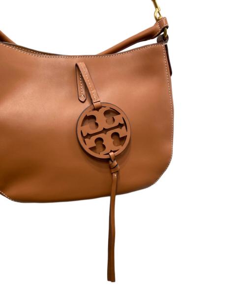 TORY BURCH（トリーバーチ）TORY BURCH (トリーバーチ) MILLER METAL LOGO HOBO/ミラー メタル ロゴ ホーボー ブラウンの古着・服飾アイテム