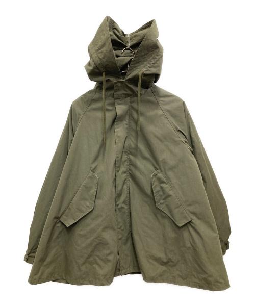 NANGA（ナンガ）NANGA (ナンガ) THE SHINZONE (ザ シンゾーン) TAKIBI DOWN PARKA 3WAY/タキビ ダウン パーカー スリーウェイ カーキ×ブラック サイズ:36の古着・服飾アイテム