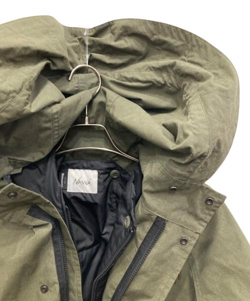 NANGA（ナンガ）NANGA (ナンガ) THE SHINZONE (ザ シンゾーン) TAKIBI DOWN PARKA 3WAY/タキビ ダウン パーカー スリーウェイ カーキ×ブラック サイズ:36の古着・服飾アイテム