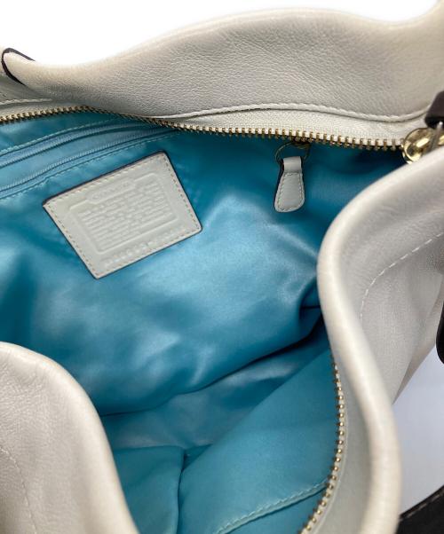 COACH（コーチ）COACH (コーチ) ミディアム カーリー レザー ホーボー ワンショルダーバッグ ベージュの古着・服飾アイテム