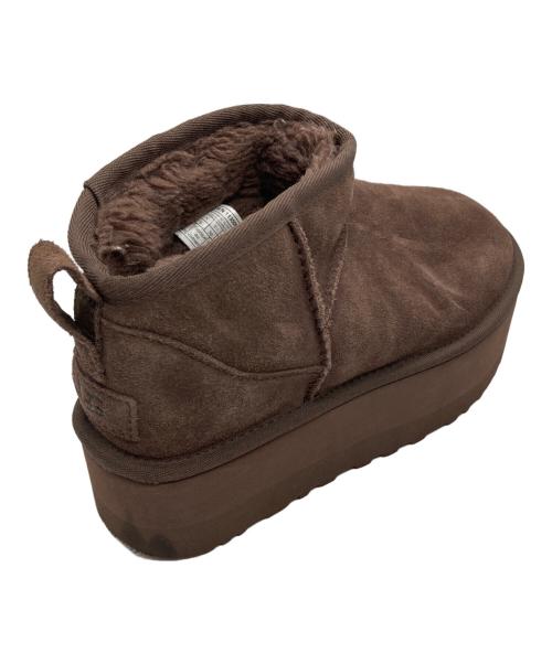 UGG（アグ）UGG (アグ) 厚底ムートンブーツ ブラウン サイズ:24の古着・服飾アイテム