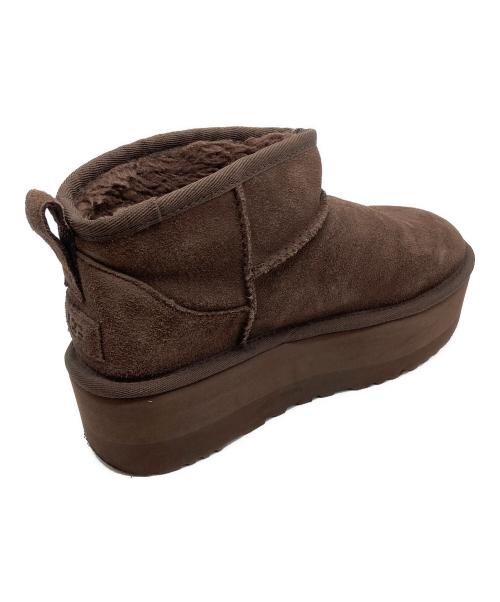 UGG（アグ）UGG (アグ) 厚底ムートンブーツ ブラウン サイズ:24の古着・服飾アイテム