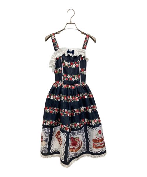 CHALMIERE（シャルミエール）chalmiere (シャルミエール) ベイクドベリーJSKセット ネイビー サイズ:Mの古着・服飾アイテム