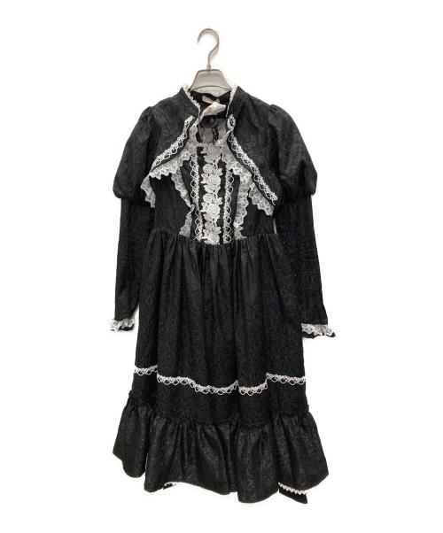 CHALMIERE（シャルミエール）chalmiere (シャルミエール) ヴィクトリアンワンピース ブラック サイズ:Mの古着・服飾アイテム
