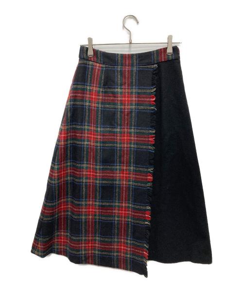 O'NEIL OF DUBLIN（オニール オブ ダブリン）O'NEIL OF DUBLIN (オニール オブ ダブリン) ウールラップスカート ブラック サイズ:US 8の古着・服飾アイテム