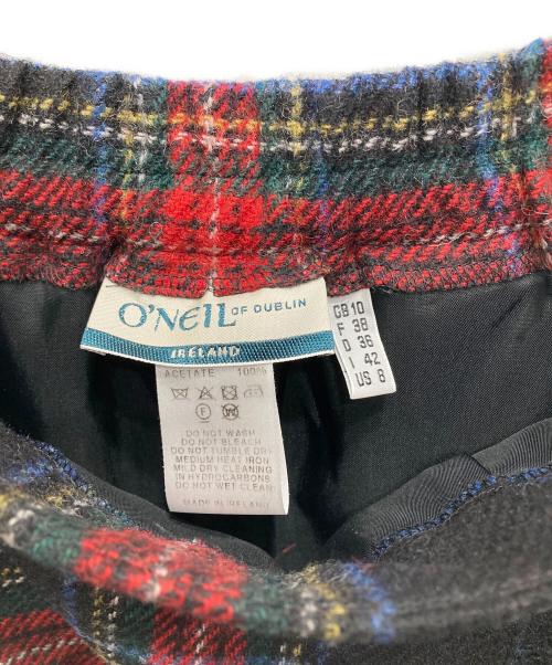 O'NEIL OF DUBLIN（オニール オブ ダブリン）O'NEIL OF DUBLIN (オニール オブ ダブリン) ウールラップスカート ブラック サイズ:US 8の古着・服飾アイテム