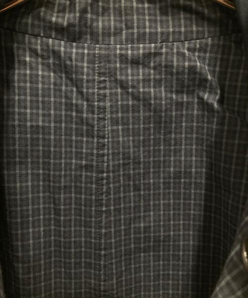 JOURNAL STANDARD（ジャーナルスタンダード）JOURNAL STANDARD (ジャーナルスタンダード) チェックリバーシブルステンカラーコート ネイビー サイズ:Lの古着・服飾アイテム