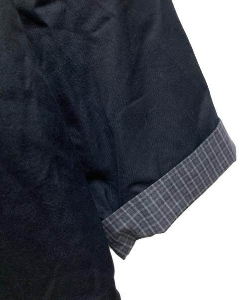 JOURNAL STANDARD（ジャーナルスタンダード）JOURNAL STANDARD (ジャーナルスタンダード) チェックリバーシブルステンカラーコート ネイビー サイズ:Lの古着・服飾アイテム